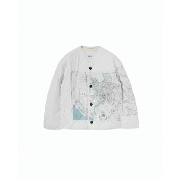 Oamc Quilted Map Print Jacket - NWT